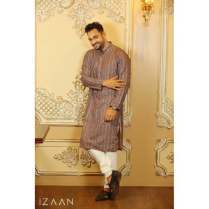 Men's Kurta Pajama Cotton blends, Intricate designs,